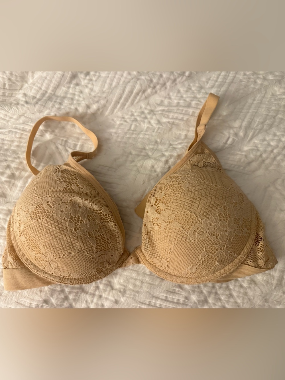 Pepper Lace All You Bra in Buff